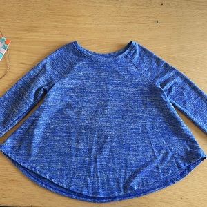 Blue long sleeve cotton shirt